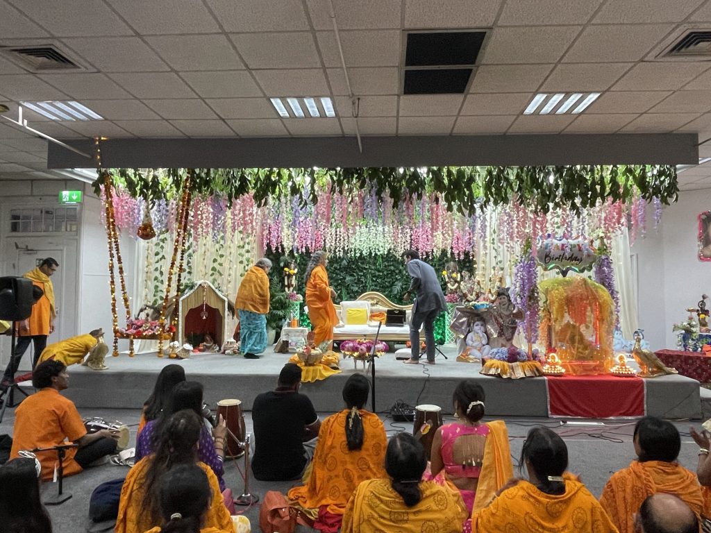 Shree Gujarati Hindu Centre & Shree Krishna Temple Dudley Janmashtami celebrations with Her Holiness Dr Bageeshvari Devi Ji